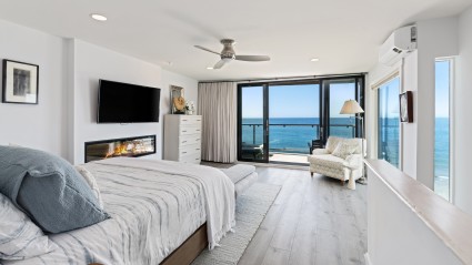 Malibu bedroom with ocean view