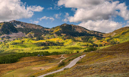 A photo of Park City, Utah, one of the best spots for fall vacations.