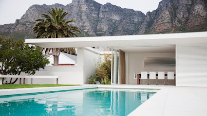 modern outdoor space