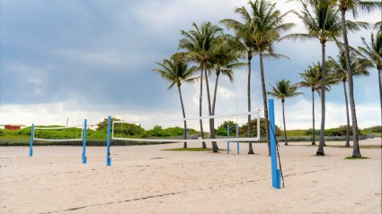 Miami beach volleyball court