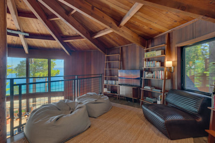 Loft game room in lake tahoe