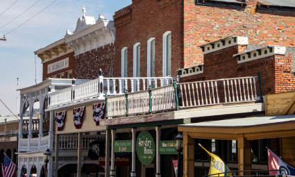 Virginia City’s Wild West storefronts are a must-see in Lake Tahoe in summer.