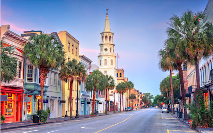 Charleston’s cobblestone charm, palm trees, and church steeples make it one of the top places to visit in the US for history lovers.