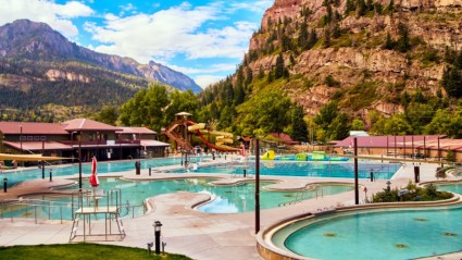 Visiting the hot springs is one of the best things to do in Telluride. 