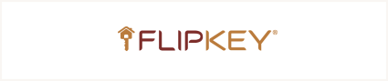 An image of the FlipKey logo, an Airbnb alternative.