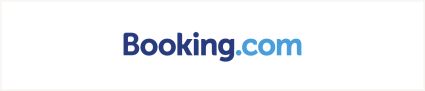 An image shares the logo of Booking.com, one of the best vacation rental sites. 