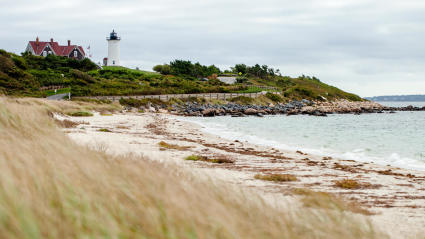 A photo of Nantucket, Massachusetts, one of the most romantic fall getaways.
