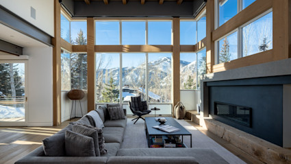 Idaho home with large windows