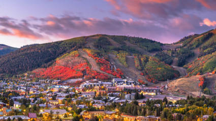 A photo of Park City, Utah, one of the most romantic fall getaways.