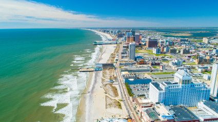 Aerial of Ocean City beach
