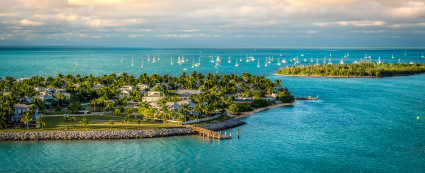 Aerial view of the Florida Keys