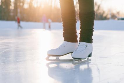 Ice skating in Sun Valley