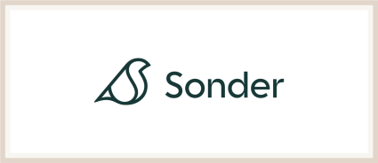 A logo of Sonder, one of the many Plum Guide alternatives.