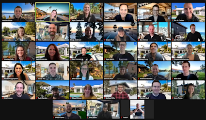 Pacaso employees zoom call