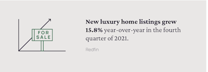 A statistic from Redfin underscores the luxury real estate market is less affected by housing shortages.