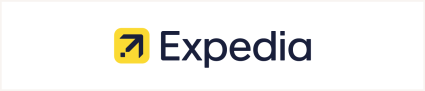 An image shares the logo of Expedia, one of the best vacation rental sites.
