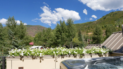 view of Aspen from deck