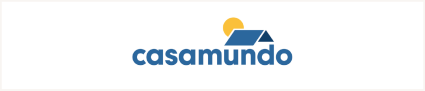 An image shares the logo of Casamundo, one of the best vacation rental sites. 
