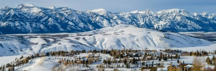 Aerial view of Jackson Hole