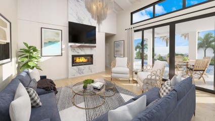 Living room in Delray Beach