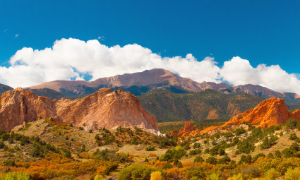 A photo of Colorado Springs, Colorado, one of the best places for fall vacations.
