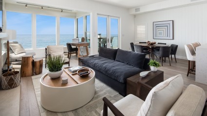 Living room in Malibu