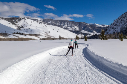 Cross country skiing in Sun Valley