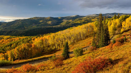 A photo of Steamboat Springs, Colorado, one of the most romantic fall getaways.