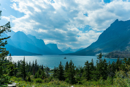 Image of Lake Josephine in Glacier National Park, East Glacier