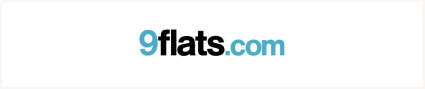 An image of the 9flats logo, an Airbnb alternative.