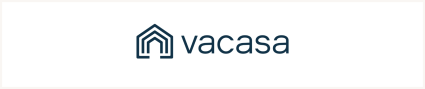 An image of the Vacasa logo, an Airbnb alternative.