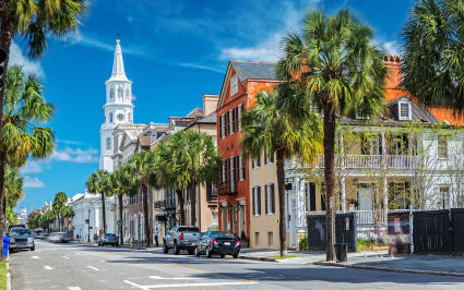 Charleston, South Carolina, one of the top spring break destinations.