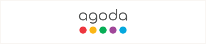 An image shares the logo of Agoda, one of the best vacation rental sites. 