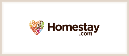 A logo of HomeStay, one of the many Plum Guide alternatives.