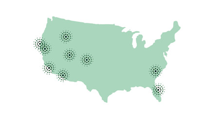 Map of top 10 pacaso markets
