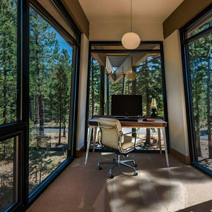 Office overlooking trees