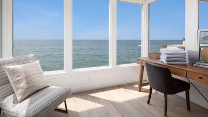 Second home office with ocean views