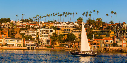 A photo of Newport Beach, California, one of the best places to buy a vacation home.