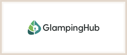 A logo of Glamping Hub, one of the many Plum Guide alternatives.
