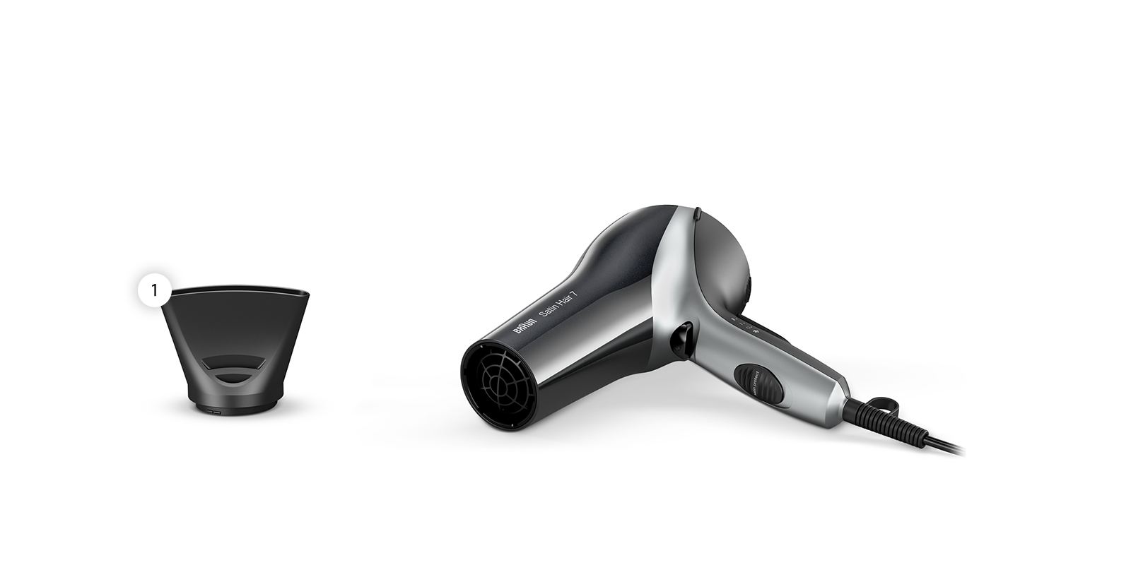 Braun Satin Hair 7 IONTEC dryer professional nozzle