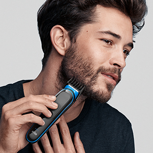 Lange baard trimmen