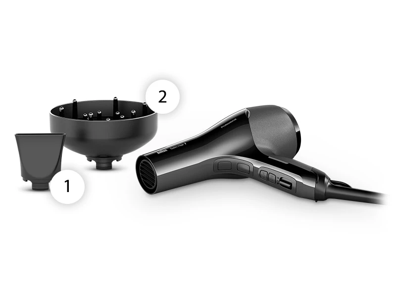 Opzetstukken voor de Braun Satin Hair 7 SensoDryer.