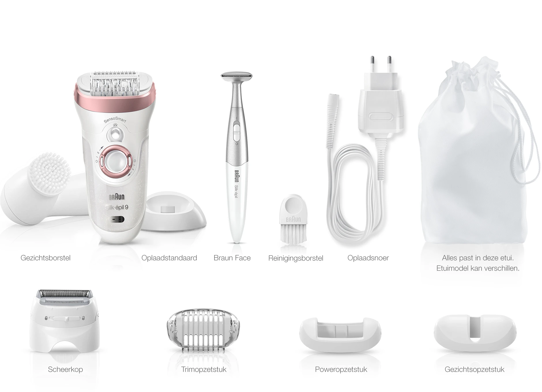 Braun Silk-épil 9 epilator hulpstukken