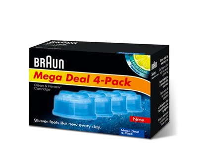 Braun vervangende onderdelen 4x Clean&Charge navullingspatronen