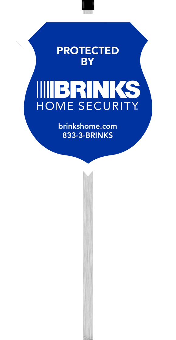 Protected by Brinks Home Security Yard Sign