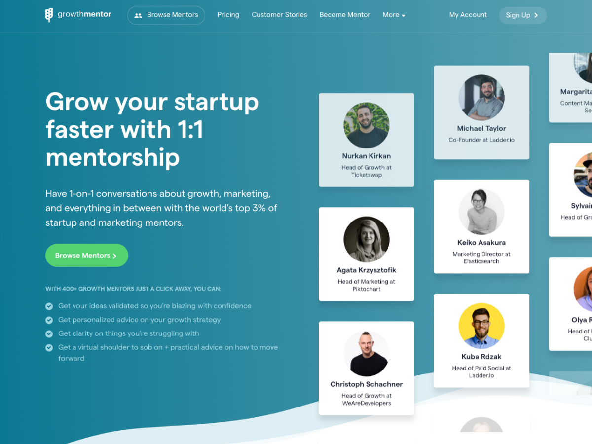 startup communities - growth mentor