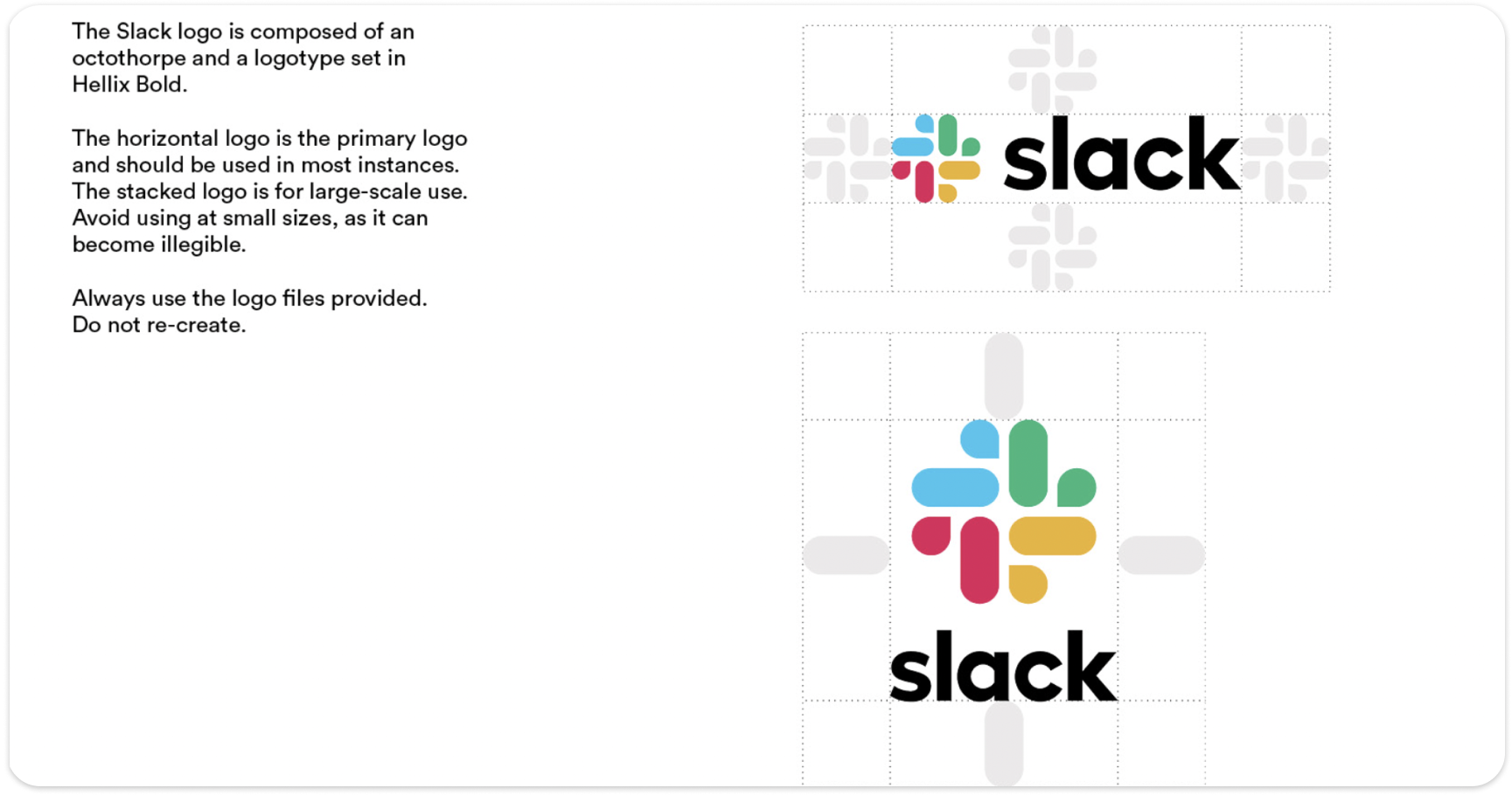 Brand logo - Slack example