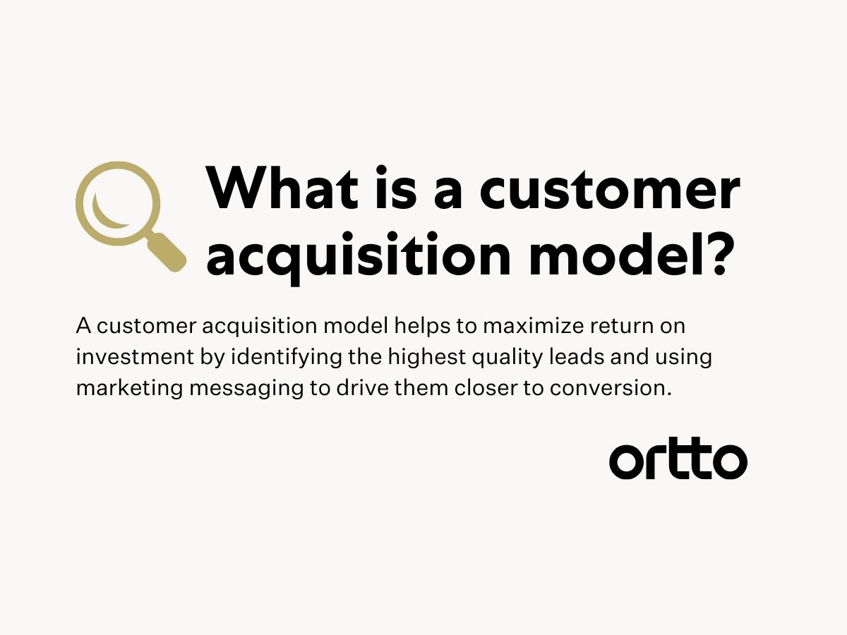 what is customer acquisition model