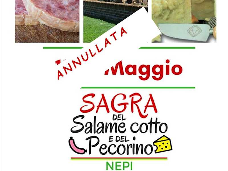 Annullamento Sagra del Salame Cotto e del Pecorino 2020