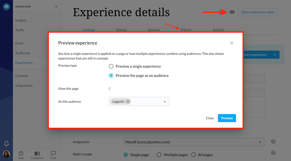 unless-experience-preview